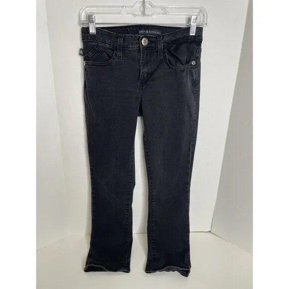 Rock & Republic Kendall Capri Jeans Womens Size 4, Black, R210794 - Picture 4 of 10